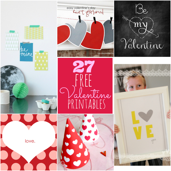 Valentine's Day Printables and Paper Projects