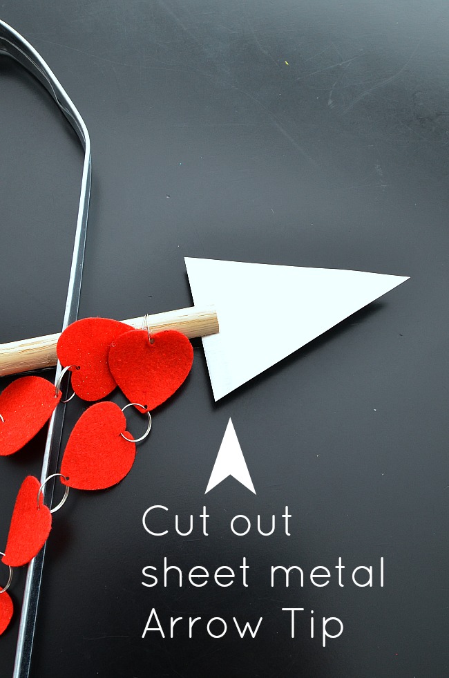 cut out metal arrow tip