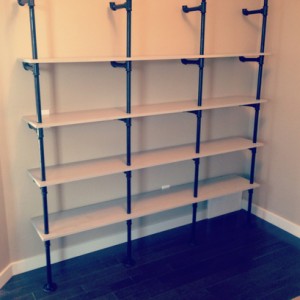 14 Ways to Get Organized with DIY Industrial Shelving! - Tatertots and ...