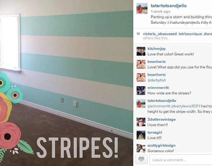 How to Paint Perfect Stripes in 5 Easy Steps, Plus a Valspar Paint Giveaway!