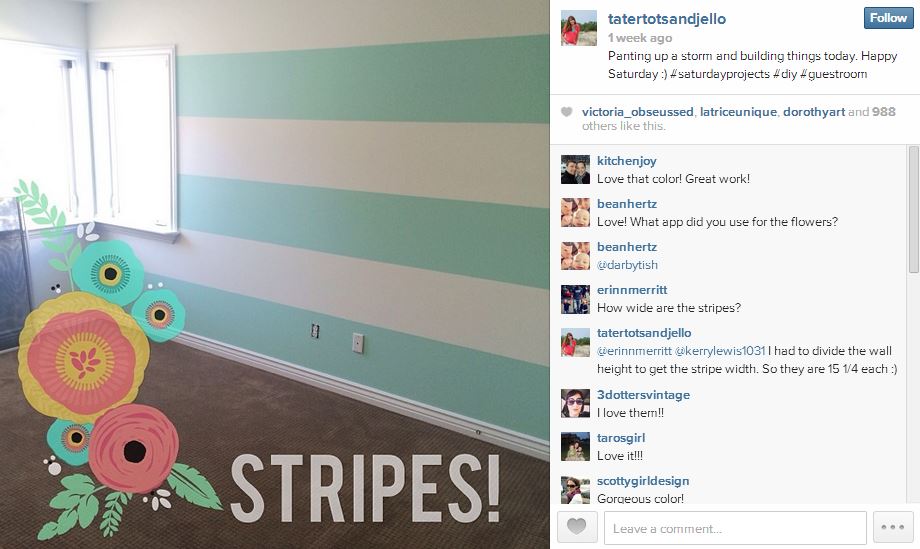 guest room stripes