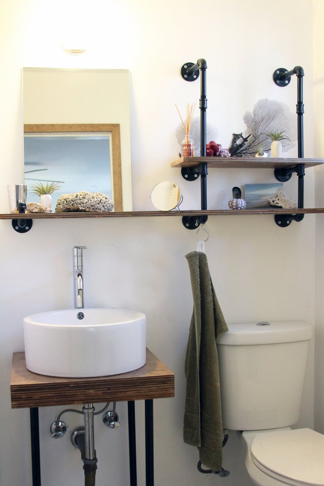 industrial bathroom storage