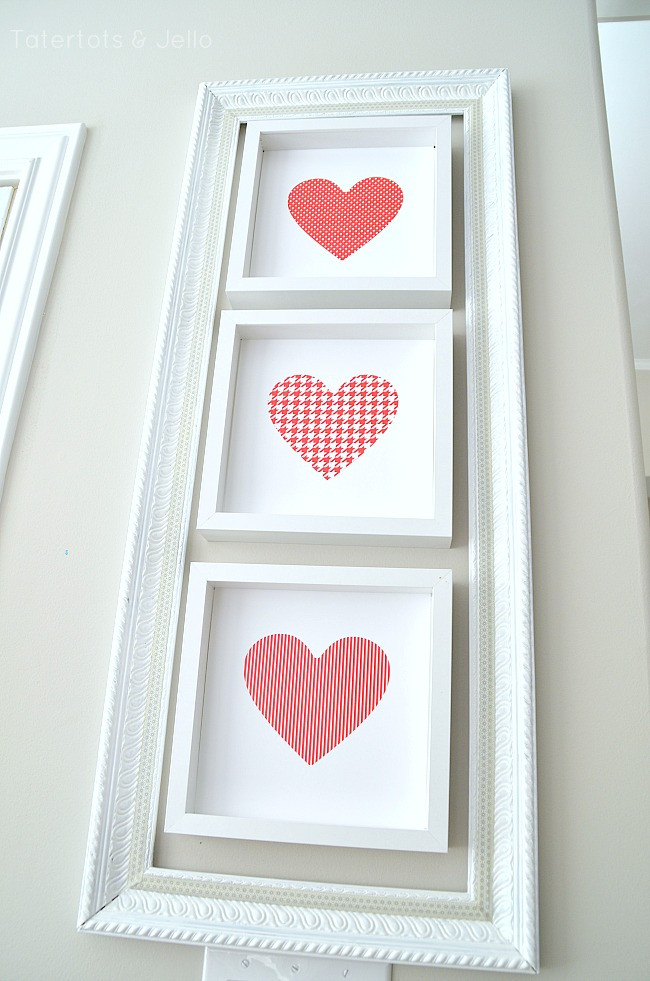 red and white heart printables