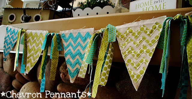 chevron pennants all in a row