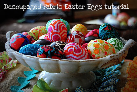 decoupage your pasic easter eggs