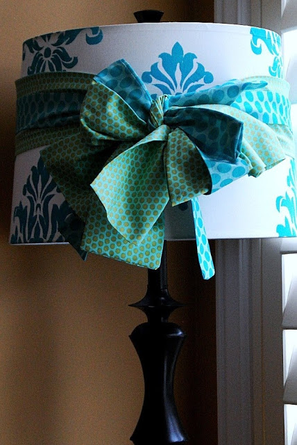 spring damask lampshade