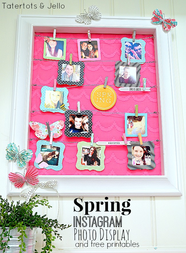 spring instagram photo display