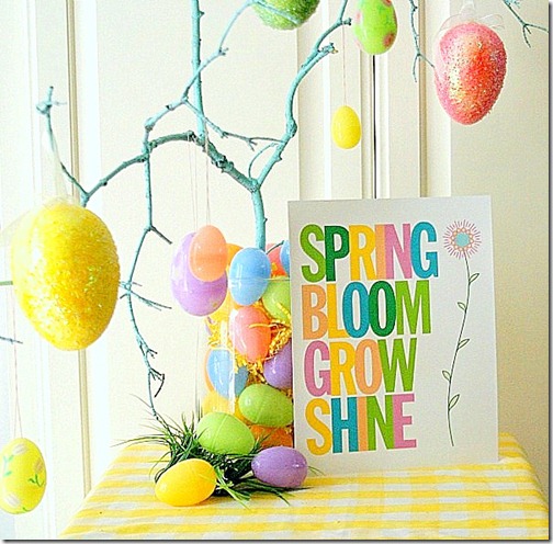 Colorful Spring Sign Free Printable