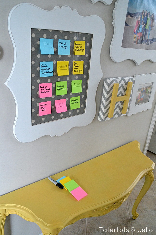 post it note organization center with evernote
