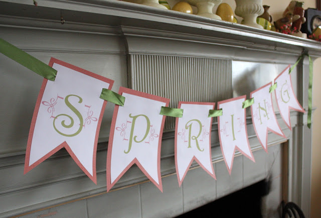 spring banner printable