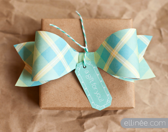 spring paper bow printable