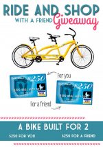 Win VISA Gift Cards for You and a Friend — Plus a Bicycle Built for Two!