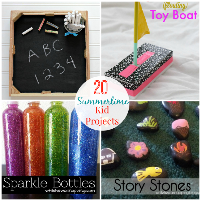 20 projects to keep your kids entertained this Summer! #kidscrafts 