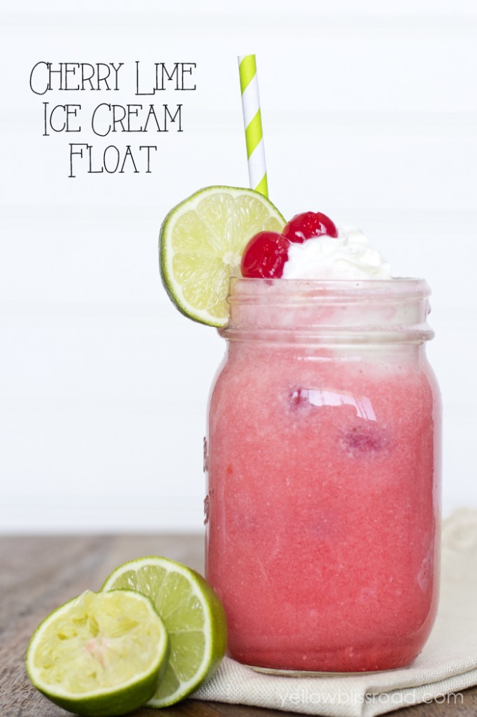 Cherry Lime Ice Cream Float