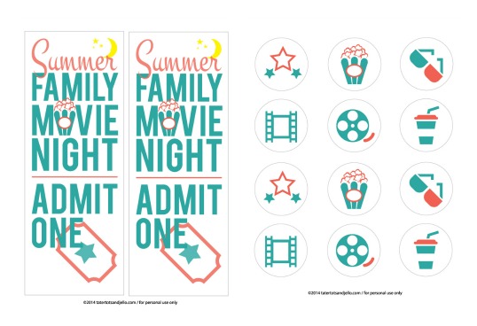 family.movie.night.printables