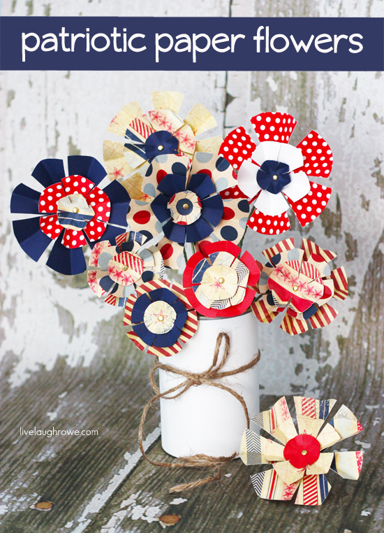 Patriotic Paper Flowers