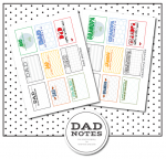 Free Printable Dad Notes for Father’s Day