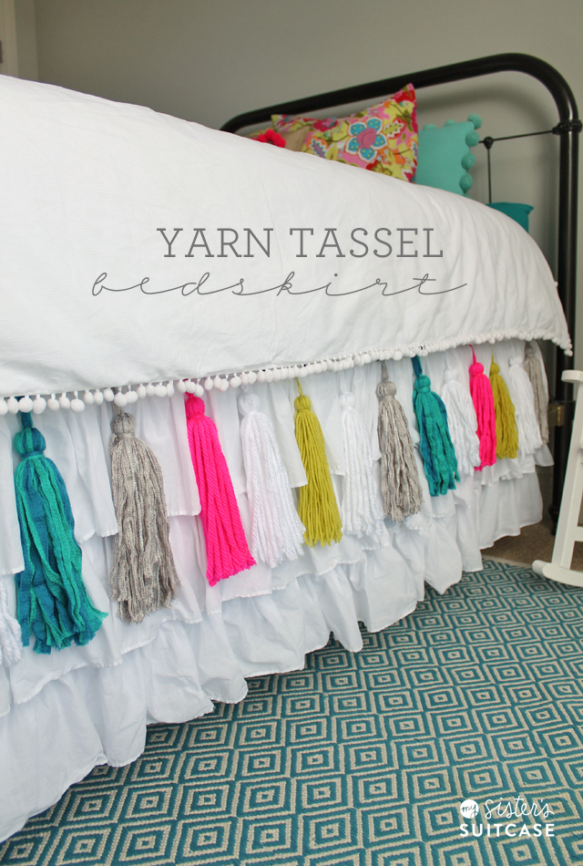 DIY Yarn Tassel Bedskirt