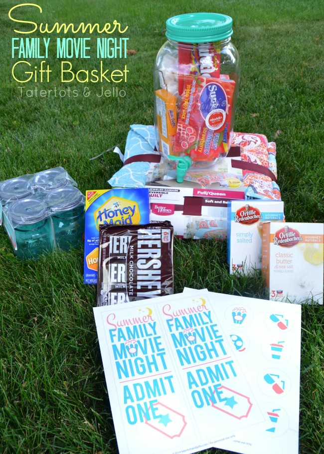 family movie night gift basket at tatertots and jello2