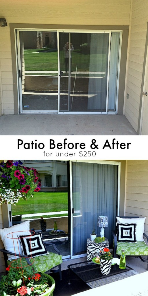 patio before and after