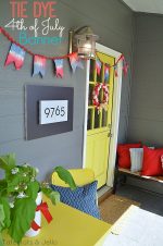 Tie Dye Fourth of July Pennant and a Tie Dye Linky Party!