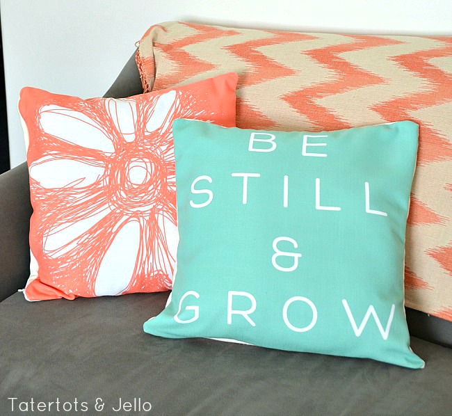 be still and grow pillows and free printables