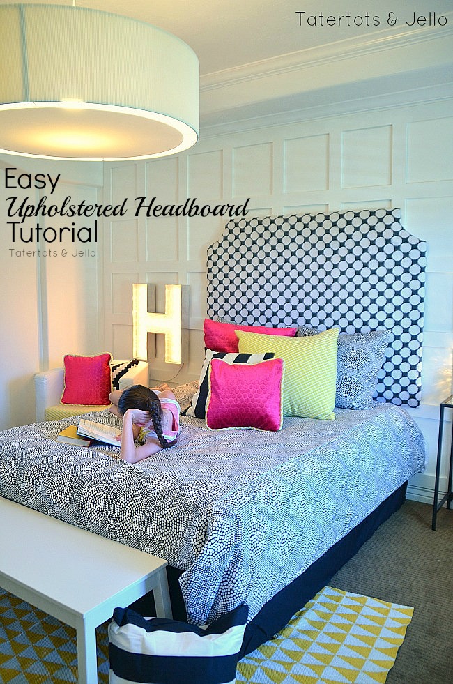 easy diy uphostered headboard tutorial