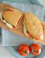 Baked Roasted Pepper Caprese Sandwiches Recipe!