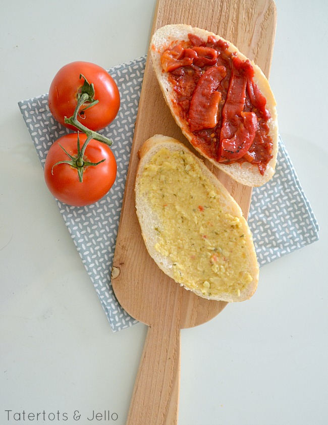 roasted red pepper sandwich recipe at tatertots and jello
