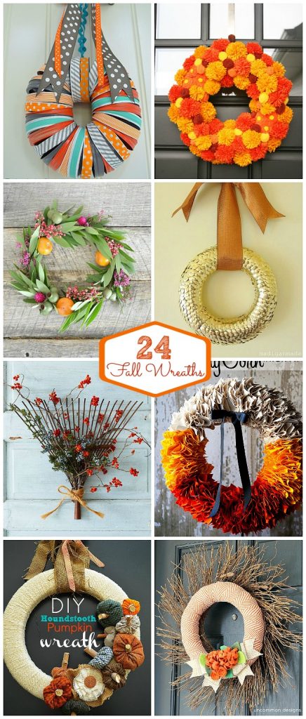 24 fall wreath ideas at tatertots and jello