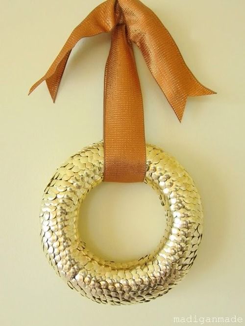 fall thumbtack wreath