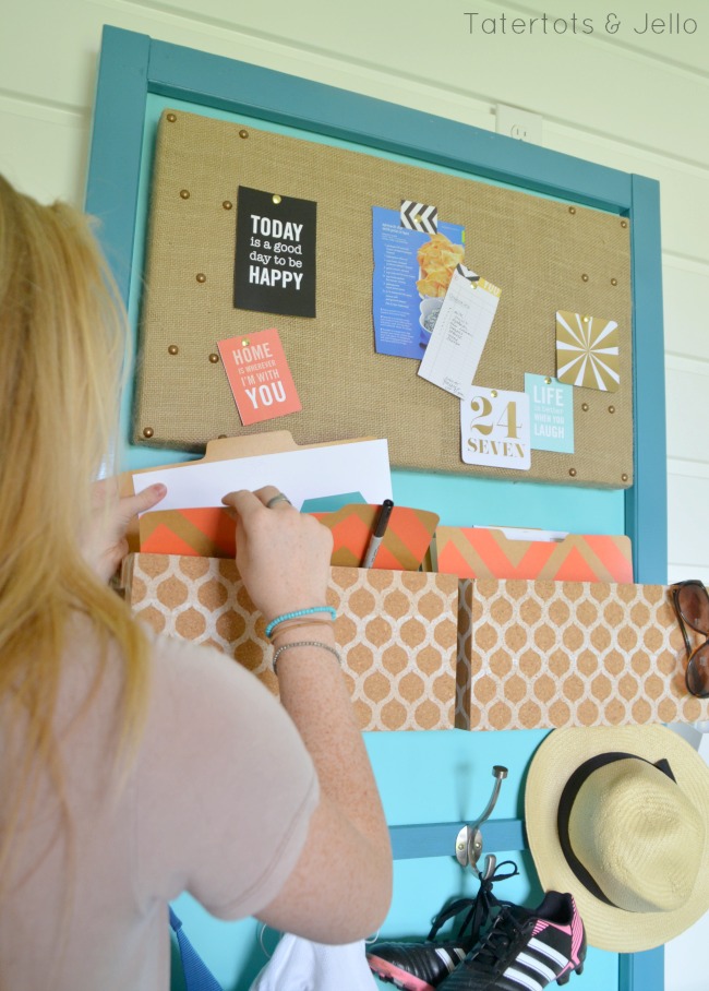 get organized with a DIY Back to School Station at tatertots and jello