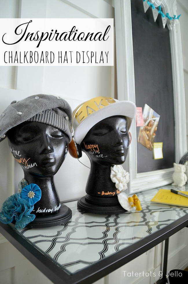 Inspirational DIY Chalkboard Hat Displays!