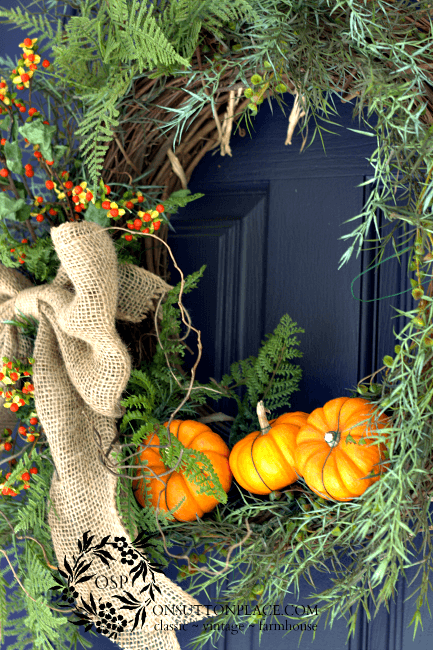 little pumpkin wreath