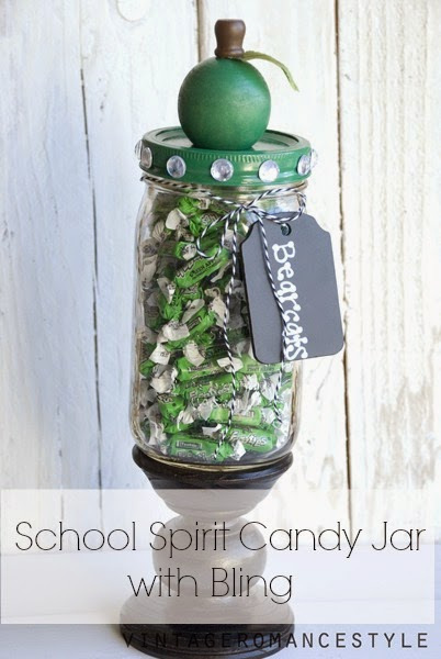 Teacher Gift Idea: School Spirit Candy Jar