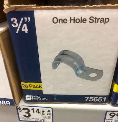 one hole strap lowe's
