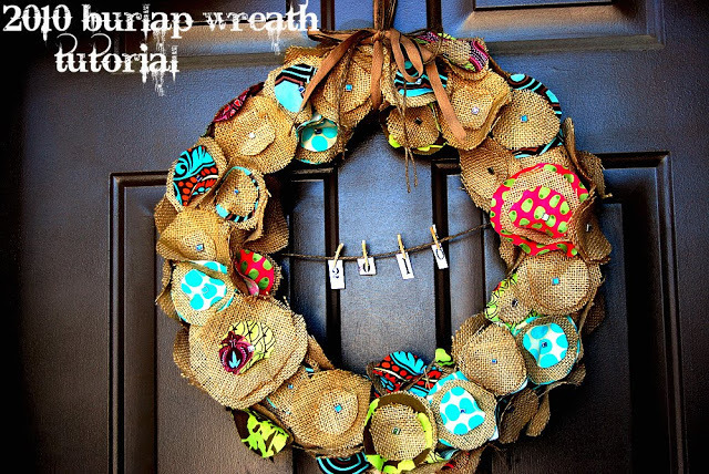 burlap wreath