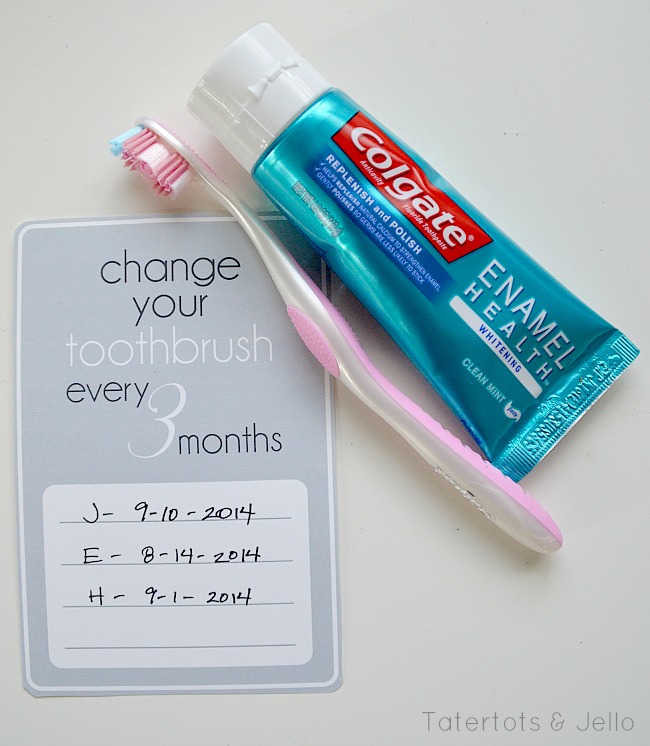 change your toothbrush every 3 months printable