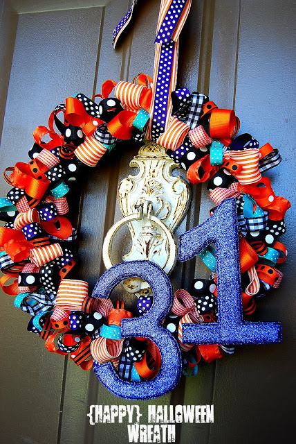happy halloween wreath