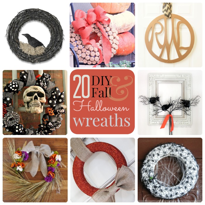 Great Ideas — 20 DIY Fall and Halloween Wreaths!