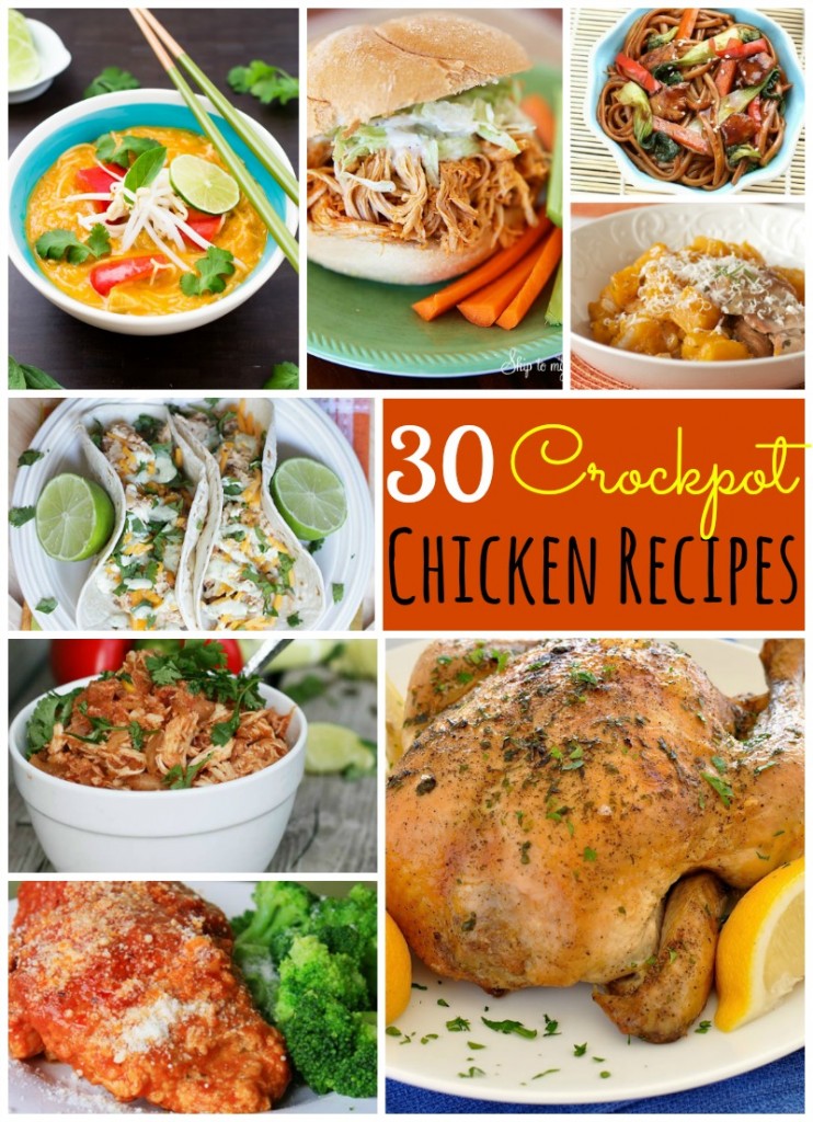30 AMAZING Chicken Recipes for Your Crockpot!!