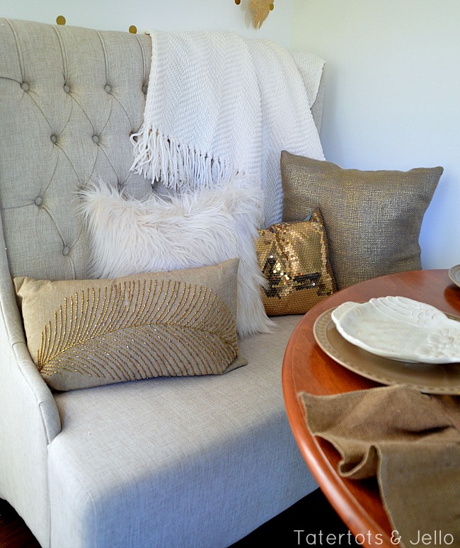 chenile throw and furry pillow from better homes and gardens