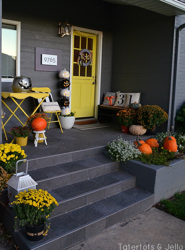 diy lighted pumpkin topiary halloween at tatertots and jello