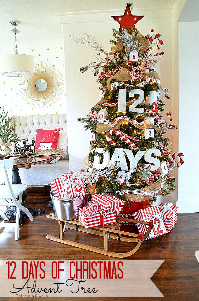 12 Days of Christmas Advent Tree!! - Tatertots and Jello