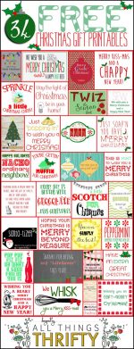 HAPPY Holidays: 34 Free Christmas Gift Tag Printables
