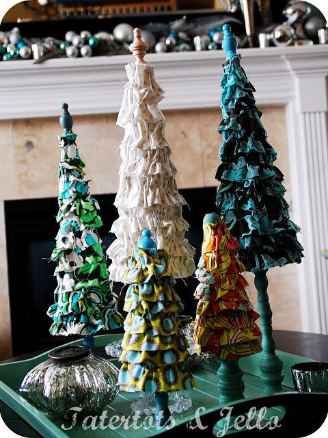 christmas ruffle trees at tatertots and jello