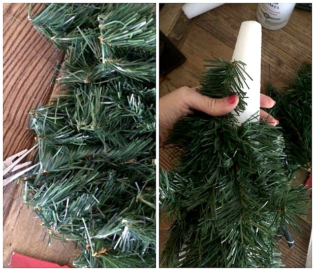 making the winter wonderland trees