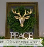HAPPY Holidays: DIY Gold Deer Head Wreath