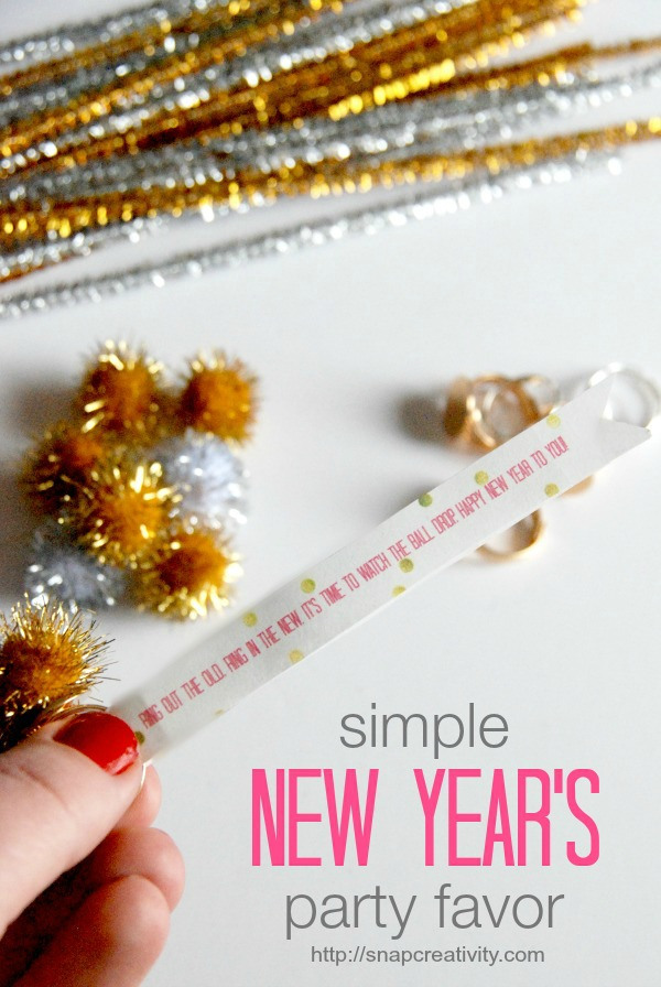 HAPPY Holidays: Simple New Year’s Eve Party Favor