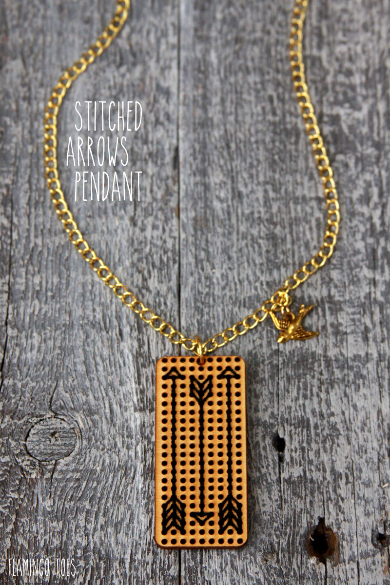 Stitched-Arrows-Pendant